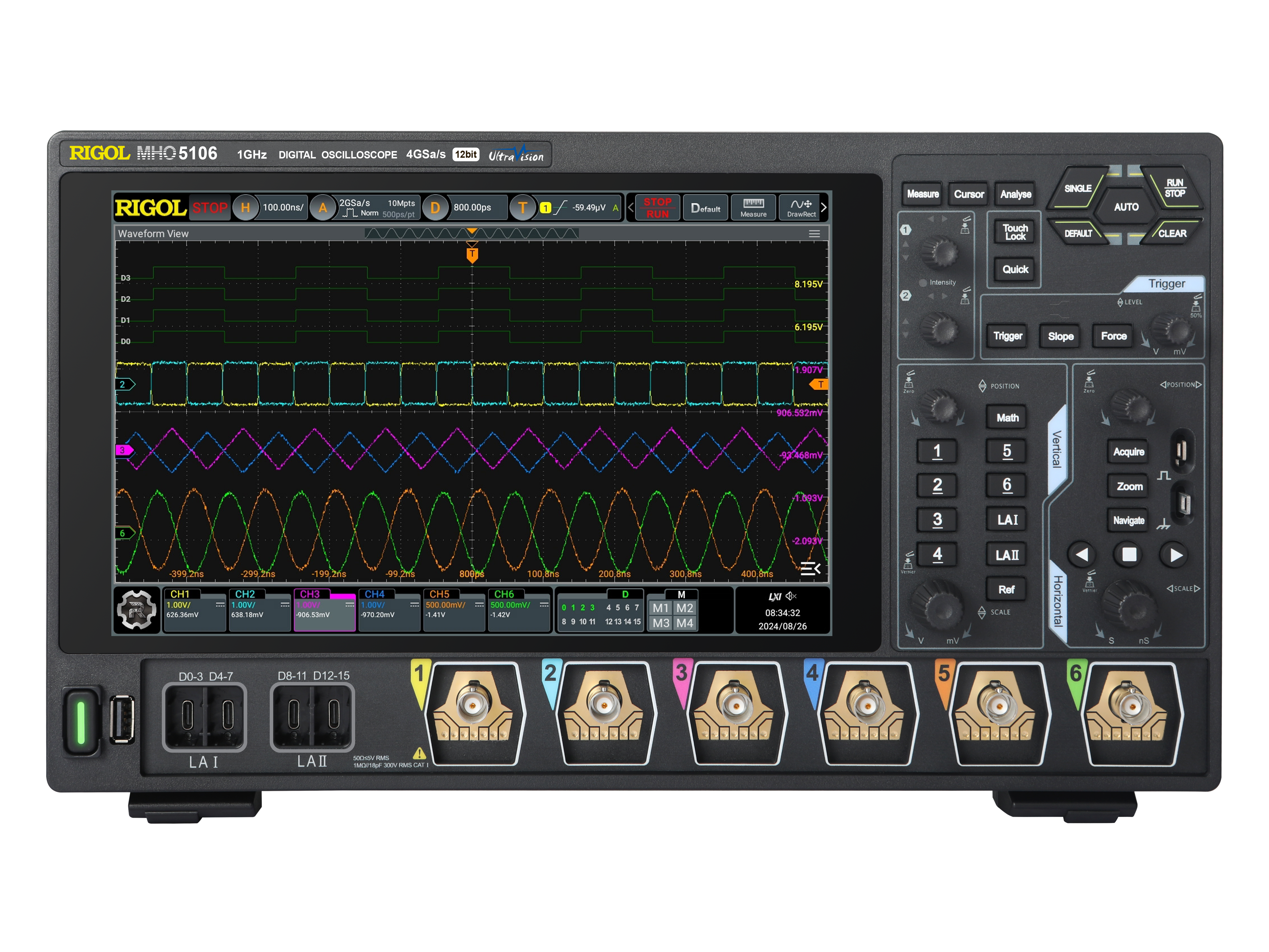 MHO/DHO5000系列數位示波器