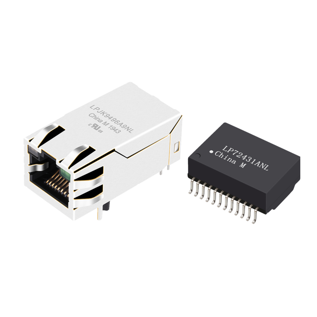 RJ45帶變壓器, 網路變壓器, RJ45連接器, SFP連接器