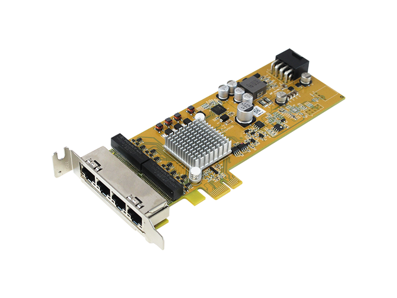 LAN4350PL PCI Express轉 4埠 1G BASE-T PoE網路卡