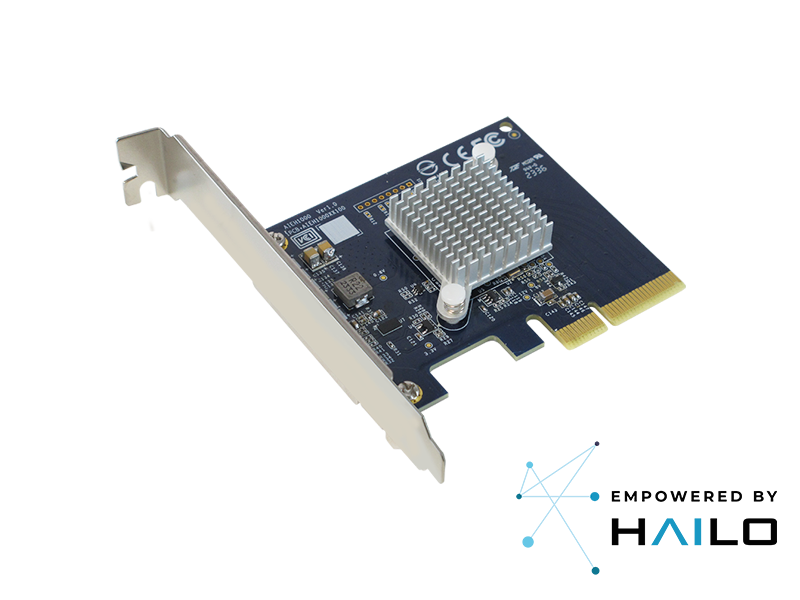 AIEH1000 PCIe x4 AI加速卡 Hailo-8&trade; AI 處理器 x1