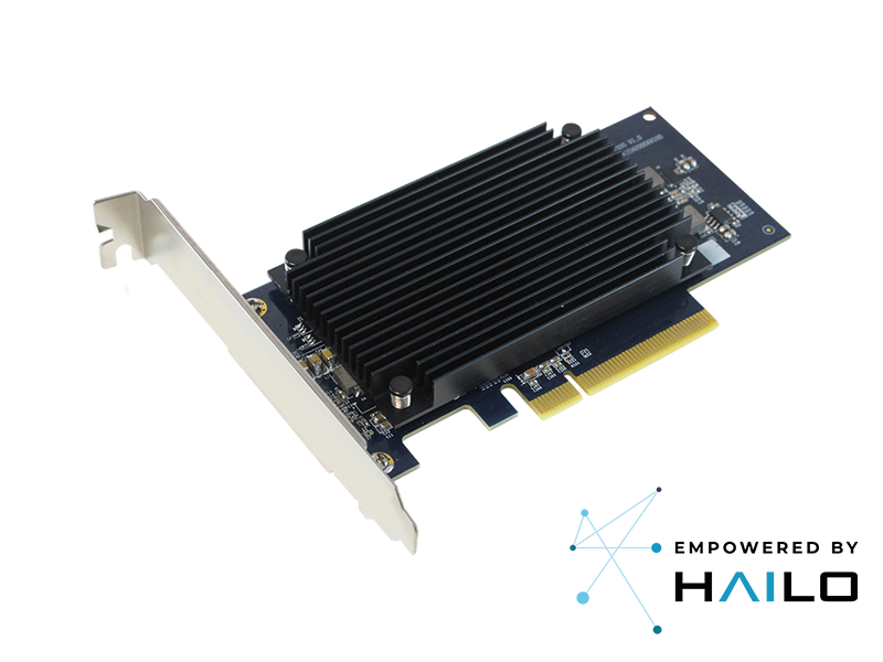 AIEH2000 PCIe x8 AI加速卡 Hailo-8&trade; AI 處理器 x2