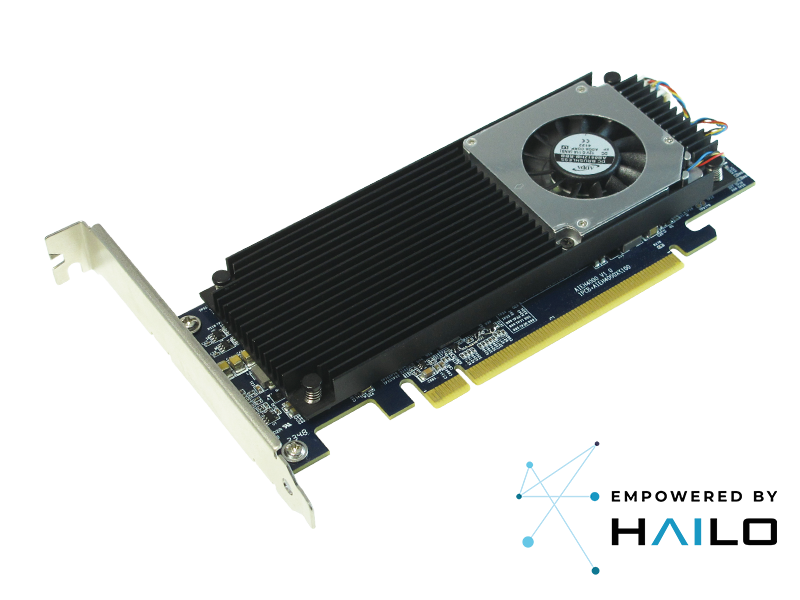 AIEH4000 PCIe x16 AI加速卡 Hailo-8&trade; AI 處理器 x4